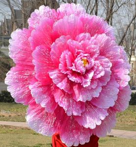 Dance Paraply 3D Dance Performance Peony Flower Paraply Kinesisk multi -lager Tygparaplyer Stage Props KKA71354336235