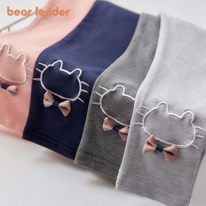 Bear Leader Spring Cotton Kids Girls Pants Skinny Print Cartoon Pattern Children Leggings Trousers L2405