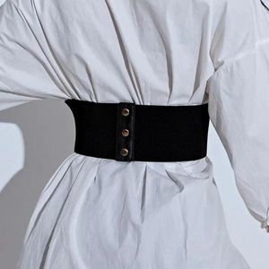 Belts PU Leather Elastic Cummerbunds Simple Metal Buckle Heart Wide Belt Alloy Waistband Waist Corset Decorative Jeans