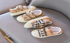حذاء Canvas Kids Designer Plaid Baby Walkers Shoes Boys Girls Lightweight Love Non-Slip Disual Sneakers7274309
