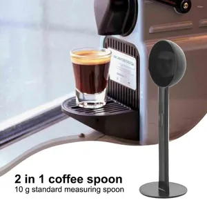 Coffee Scoops Practical 2 In 1 Plastic Bean Tea Spoon Measuring Tool Cafe Tamping Scoop Tamper Kitchen