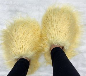 Slippers Luxury Slippers Women Round Toe Mongolian Slides Woman Shoes Women Flat Half Slippers 2209134392510