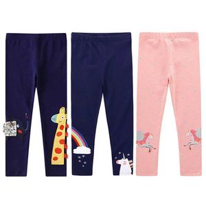 Leggings pieghevoli pantaloni 2-7y pantaloni per bambini primaverili per bambini fumetti gging biancheria intima biancheria intima bianche