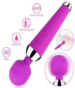 G DILDOS VIBRADORES VIBRADORES femininos clitóris de vagina massageadora adulta Produto de sexo adulto Toys eróticos AV Toys de sexo de varinha mágica para mulher Sex shop Y19266483