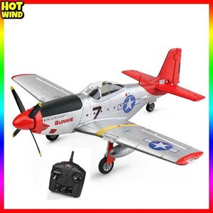 Elektrik/RC Uçak WLTOYS XK A280 RC Aircraft P51 Model 3D/6G LED 2.4GHz uzaktan kumanda uçakları büyük savaşçı oyuncak q240529