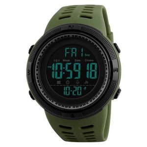 Wristwatches YIKAZE Y01 Mens Digital Multi functional Military Sports Wrist Waterproof and Luminous Student Electronic Mens Q240529