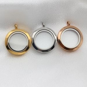 Charms 25mm de ímã de aço inoxidável redondo de aço flutuante Pingente de colar de medalhão de medalhão para mulheres que fazem joalhas fazendo presente