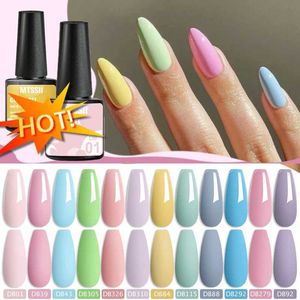 Nail Polish Mtssii 6ml Macaron Candy gel nail polish 240Colors Spring Summer Pink Semi Permanent Nail Art gel nail polish d240530