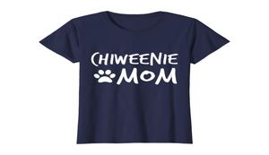 Kadın Chiweenie Mom Dachshund Chihuahua Köpek Sevgili Hediyesi Tshirt4085392