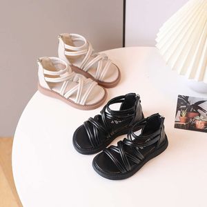 Kids Girl Roman Sandals Summer Fashion Baby Nugal Black Child High Top Open Toe Princess Shoe Sandalias Nio