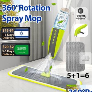 MOPS Spray MOP Broom Set Flat Flat For Floor Ferramenta de Limpeza Casa Homia