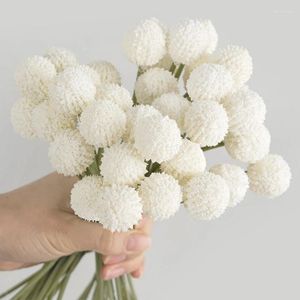 Flores decorativas de dente de leão artificial Falsa Flor 30cm Small Thorn Ball Hydrangea Simulation Plant for Home Wedding Decor