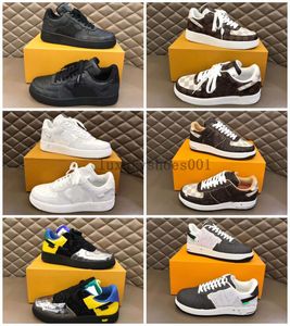 Designer Sneaker Virgil Casual Shoes Low Calfskin Leather Abloh White Green Red Blue Letter Overlays Platform Low Top Sneakers 5.08 01
