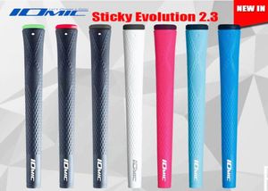 Iomic Sticky Evolution 23 Golf Grips Высококачественные резиновые гольф -клубы захватывают 8 цветов в выборе 50pcslot Wood Grips 3714306