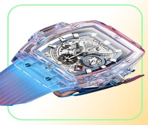 Onola Brand Transparent Plastic Watch Men Women Clock 2021 Moda Sports Casual Casual Único Luxurz Square Mens2362715