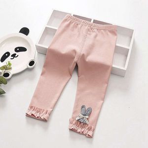 Sonbahar Kış Grils Çocuklar Taçak Kalın Yeni doğan Kız Tavşan Yay Sıcak Peluş Pantolon Elastik Bel Tayt Çocuk Pantolon L2405