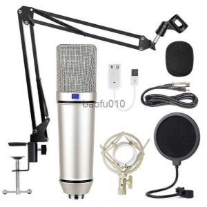 Mikrofoner Mikrofoner Kondensator Mikrofon RU87 Inspelning Mikrofon Professional Studio Microphone For Computer Live Vocal Podcast Gaming