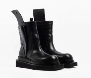 غير منتظم رجال أزياء أحذية أزياء سوداء مصمم كعب zip man الكاحل القتال boot9353681