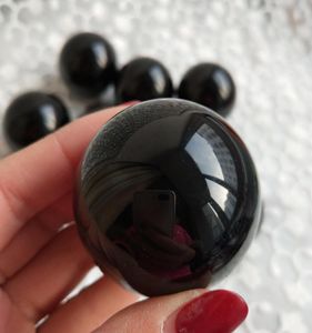 Bello naturale naturale naturale Nero Obsidian Crystal Crystal Crystal Sphere Arts and Crafts Regali di guarigione in cristallo per 8331875