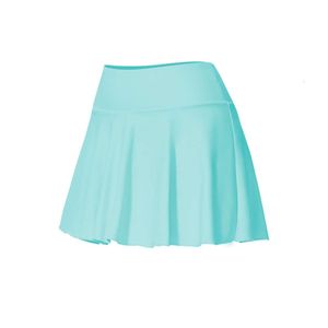 Love Emperor Fake Two Piece Slim Fit Sports Yoga Skirt Breathable Running Fitness Belt Inner Lining Anti Light Pocket Tennis Skirt for Women TLG1