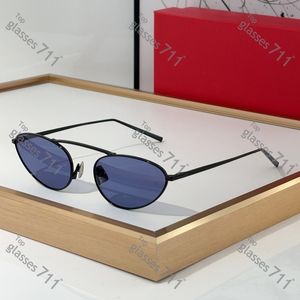 vintage cat eye sunglasses womens Butterfly designer polarized gold frame mens casual Polygons glasses metal alloy spectacle frame Prevent UV 538 original box