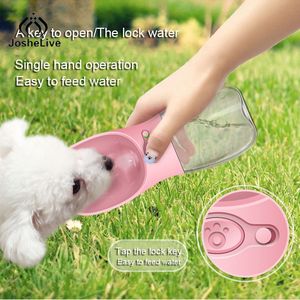 Portable Pet Water Dispenser Feeder Dog Water Bottle Cat Drinking Bowl for Large Small Dog Cat Travel Puppy Walking Pet Product