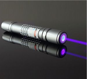 Ny High Power Military 2000m 405nm Purple Blue Violet Laser Pointers Ficklight Light Beam Lazer UV förfalskade detektorjakt2679536