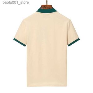 Erkekler Polos 2023 Erkek Gömlek Tasarımcısı Adam Moda At Tişörtleri Sıradan Erkekler Yaz Polos Gömlek Nakış Yüksek Sokak Traend Üst Tee Asya Boyut