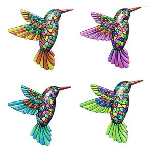 Gartendekorationen Metall Hummingbird Wandkunst Dekor Outdoor -Eisen -Skulpturen Ornamente Hängedekoration