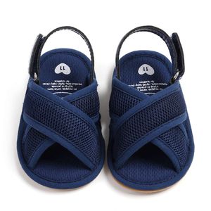 Casual Solid Color Mesh Open Toe Baby Boys, Breathable Lightweight Sandals For Indoor Outdoor Beach, Summer