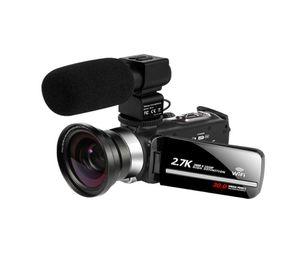 Videokamera WiFi 27 K Vlogging -videokamera för YouBute Touch -skärm 30MP 16X Digital Zoom Handycam Camera Recorder Buller Cancellin6964909
