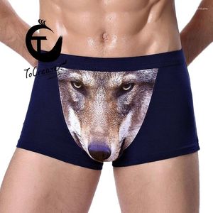 Underpants 2024 Brand Men Men Boxer Boxer Модальные штаны Homme Boxershorts Сексуальные мужские печатные мультипликационные размер животного 3D L-4XL