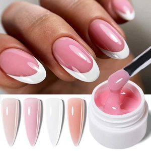 Smalto chiodo lilycute 8ml rosa bianco gel gel smalto per chiodo struttura acrilico ha duro gel semifulgo per permanente smalto gel per permanente prolungo gel vernice d240530