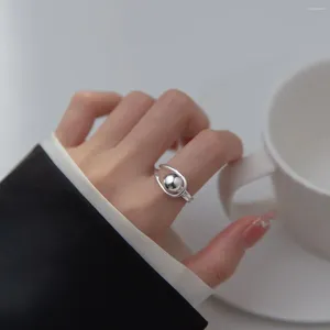 Кластерные кольца модный 925 серебряный серебряный шар для дамской пары свадебные обручальные женские винтажные винтажные ювелирные украшения