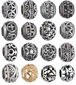 Ancient silver Metals Loose Beads Original Charms Bracelets Pendant Trinket Jewelry For Women DIY Making1850322