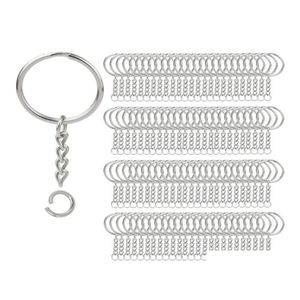 Keychains Lanyards 200Pcs Split Key Chain Rings With Sier Ring And Open Jump Bk For Crafts Diy 1 Inch25Mm6469735 Drop Delivery Fash Dhnhd