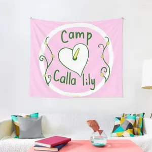Taquestres Camp Calla Logo Tapestry Decorações de casa Decorador Decorador para o quarto de decoração