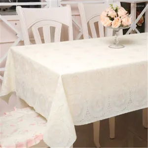 Table Cloth 031 White Brown Soft PVC Tablecloth Tea Cup Mat Cover Runner Water Oil Proof Dining Kitchen Antependium