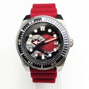Wristwatches 15 colors 42MM Automatic Clock Luminous NH35 ment Automatic Mechanical Men Steel Case Sapphire Rubber strap Q240529