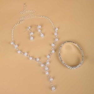 JHBF 2024 Explosion Shock Low-Cost Low-Key Luxury Pearl Jewelry Set Bracelet Necklace Earrings