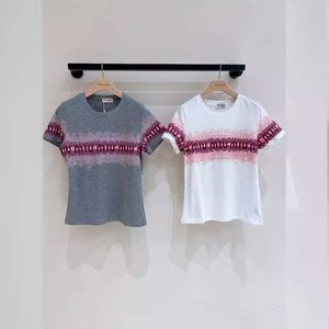 Men's T-shirts Mm Family 24ss Letter Printed Trendy Versatile Slim Fit Short Sleeved T-shirt