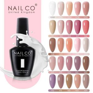 Nail Polish NAILCO 15ml gel nail polish for semi permanent immersion of nails gel UV LED varnish basic coating gel nail polish for ergonomic nail art d240530