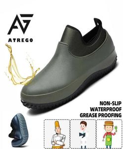 رجال Atrego ينزلقون على أحذية المطبخ المقاوم للزيوت الطاهي مطعم متعدد الوظائف حديقة الأحذية السلامة المقاومة للماء 2106152125549