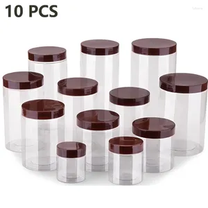 Lagerflaschen 10pcs Lebensmittelgläser mit Kaffeedeck