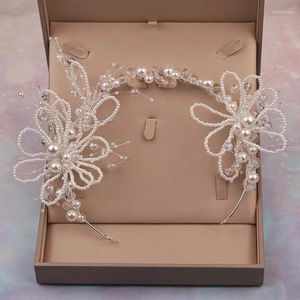 Hair Clips 1PCS Or 1set Fairy Beauty Wedding Princess Hairwear Earring Bridal Pearls Crystal Headdress Headband Accessories