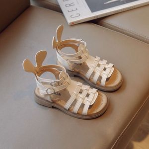 Girls Roman Sandals Summer Baby Shoe Fashion Bambini High Top Top Toe Soft Sole Princess Scarpe