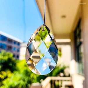 Kronleuchterkristall 5pc Clear Glass Facetted Prisma Tränengitter Gitter