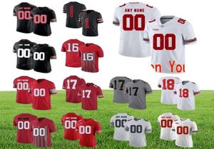 Stitched Custom 80 CJ Saunders 88 Jeremy Ruckert 9 Johnny Utah 97 Joey Nick Bosa Ohio State Buckeyes College Men Women Youth Jerse9379317