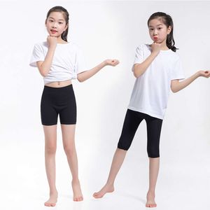 3-15Y spring summer calf-length leggings short Candy Color legging Knee Length baby girls cotton pants L2405