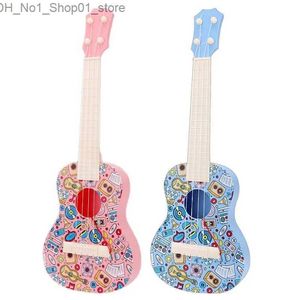 Gitar Çocuk Gitar Musical Enstrüman Dört Stringed Qin Çocuk Eğitim Oyuncakları Erkek ve Kız Educational Toys Q240530